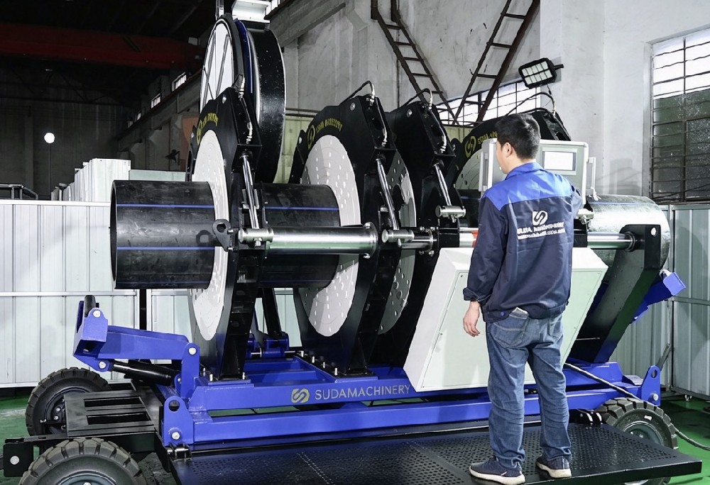 SUD24-48“ CNC Fully Automatic Butt Fusion Machine with Trolley